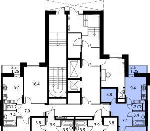 квартира г Домодедово ЖК Космос Домодедовская, Авиационный мкр фото 1