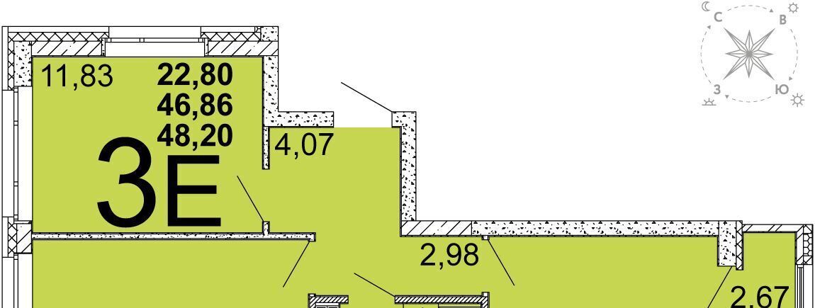 квартира г Екатеринбург Чкаловская ул Академика Ландау 55 фото 1