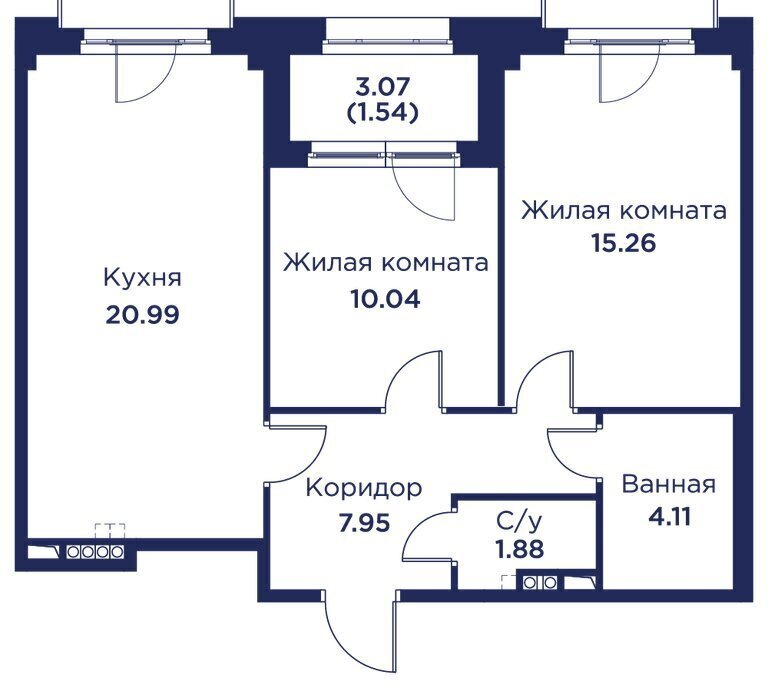 квартира г Кронштадт Острова Беговая, Котлин фото 2