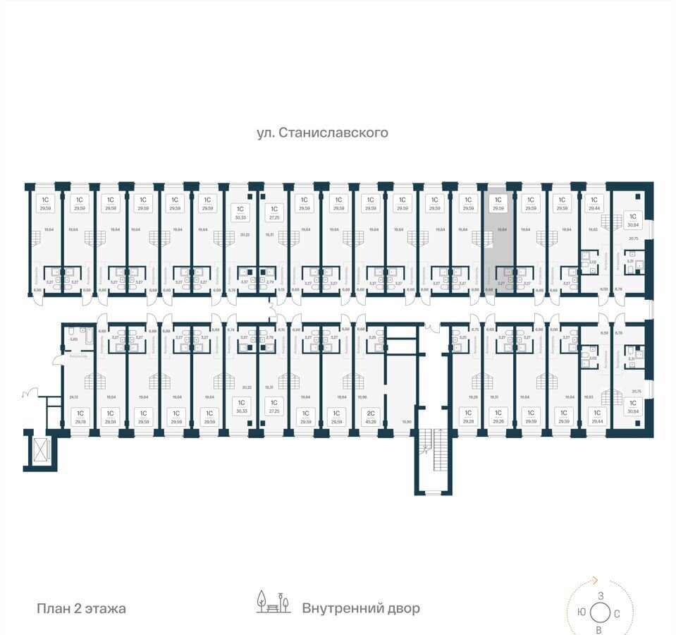 квартира г Новосибирск р-н Ленинский ул Станиславского 25 Апарт-отель «Лофт.Наука» Площадь Маркса фото 2