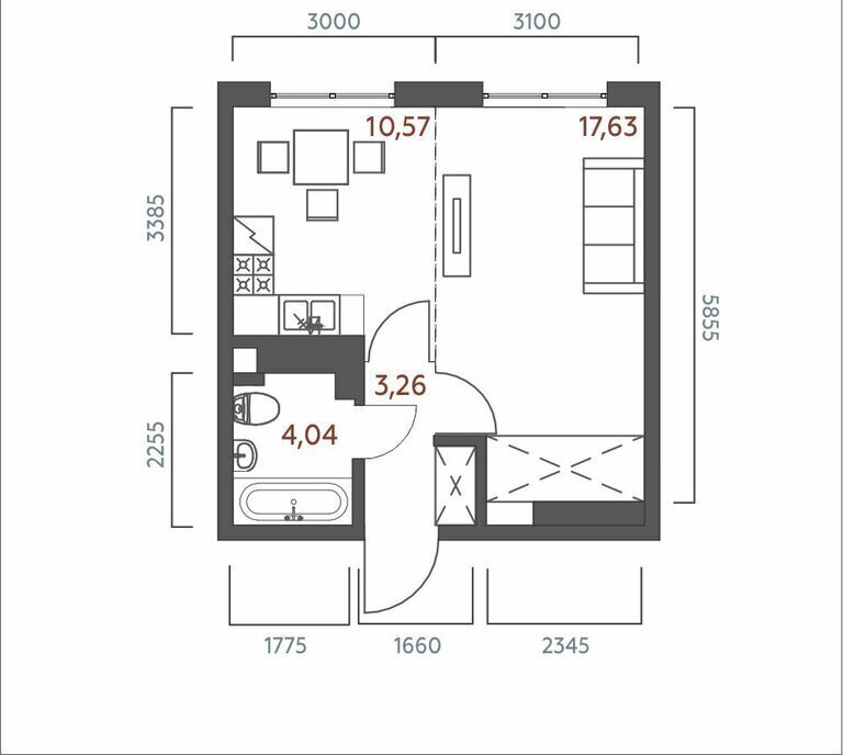 квартира г Иркутск ул 6-я Советская 2 фото 1