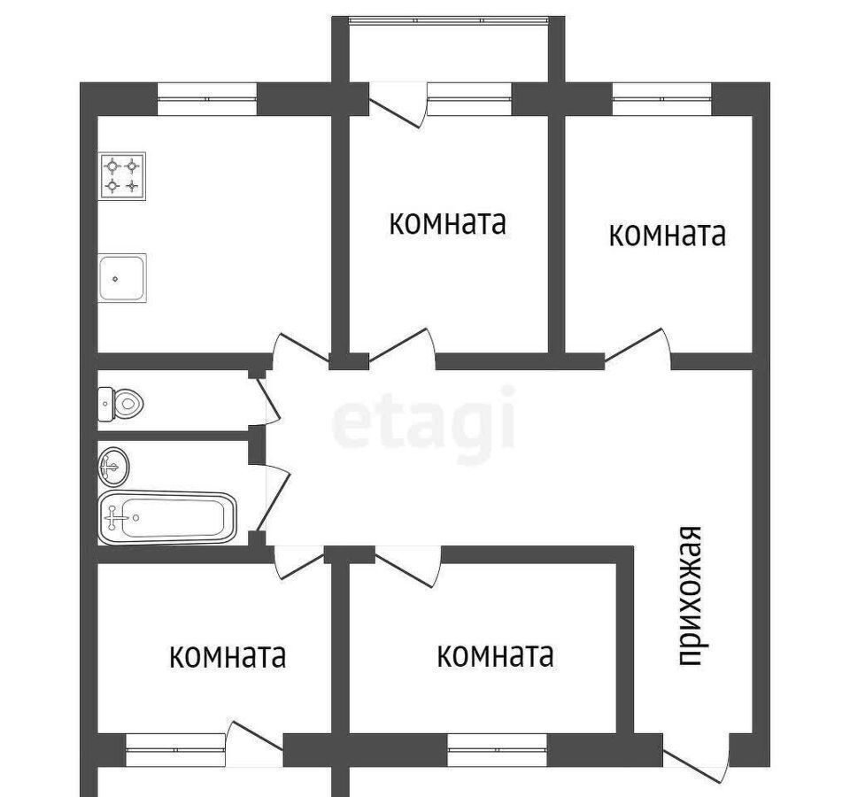 квартира г Красноярск р-н Октябрьский б-р Ботанический 21 фото 36