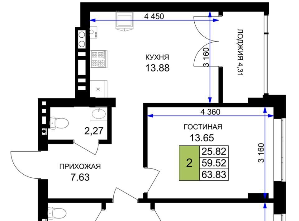 квартира р-н Гурьевский г Гурьевск ЖК «Включи» фото 1