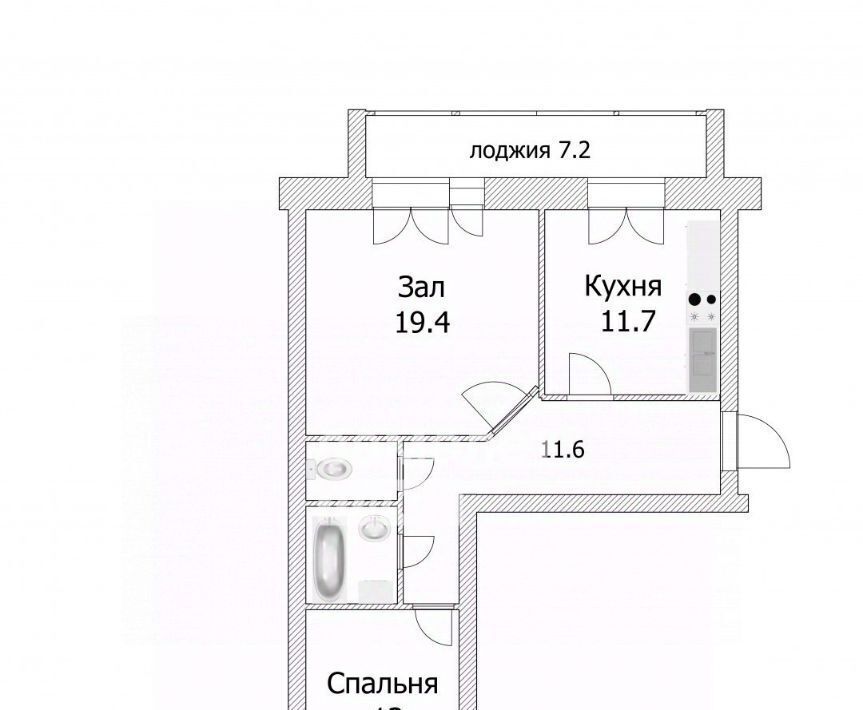 квартира г Томск р-н Кировский Степановка ул Энергетиков 13а фото 2