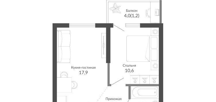 квартира г Новороссийск р-н Центральный ЖК Облака 2 фото 1