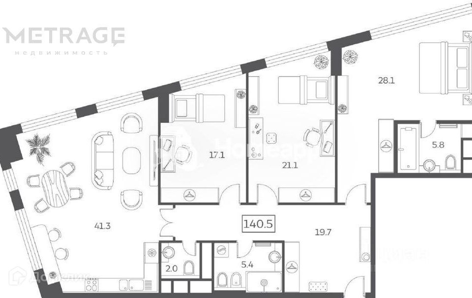 квартира г Москва ул Мытная 40к/1 ЖК Sky House Центральный административный округ фото 1