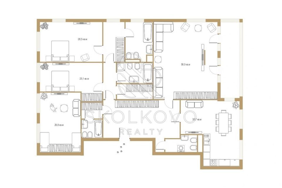 квартира г Москва б-р Смоленский 24к/3 клубный дом на Смоленском Центральный административный округ фото 2