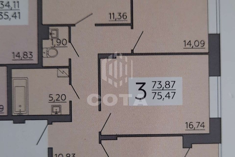 квартира г Воронеж р-н Коминтерновский ул Независимости 78б/1 городской округ Воронеж фото 3