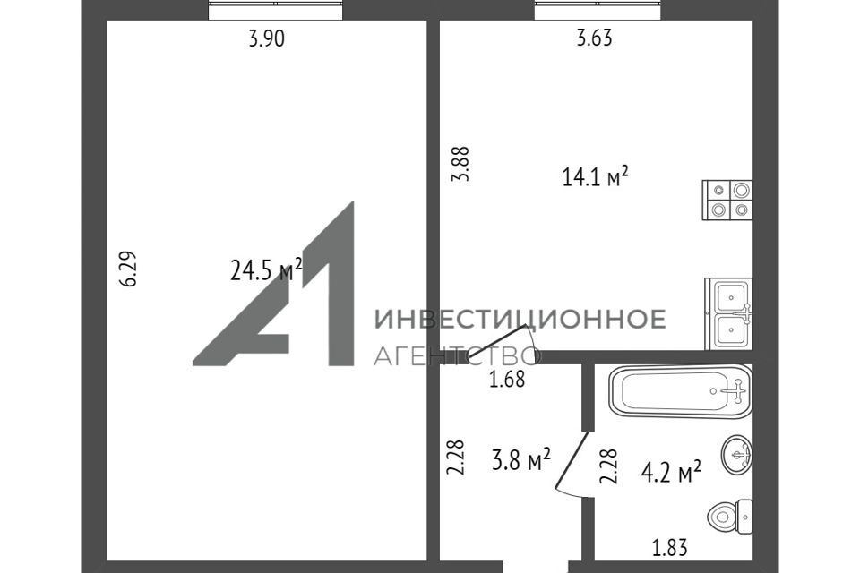 квартира р-н Тюменский д Дударева ул Тюменская 3 фото 3