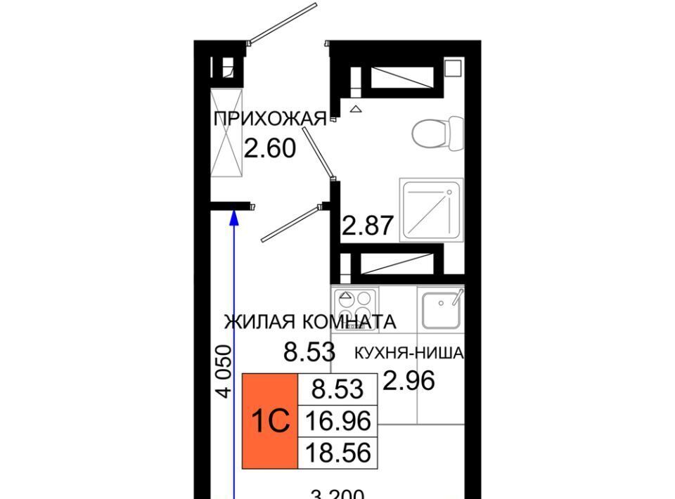 квартира г Ростов-на-Дону р-н Октябрьский пер Нефтекачка ЖК «Октябрь Парк» фото 1