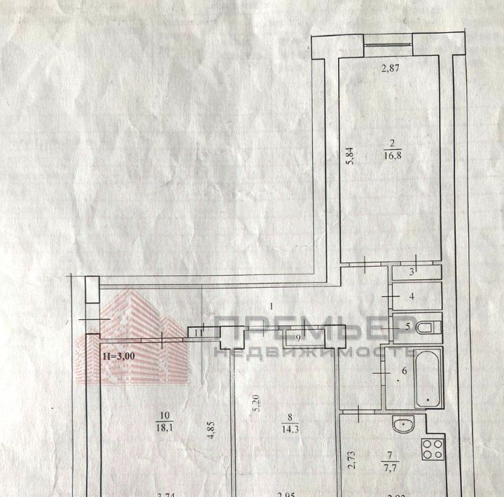 квартира г Волгоград р-н Краснооктябрьский ул им. Кузнецова 49 фото 18