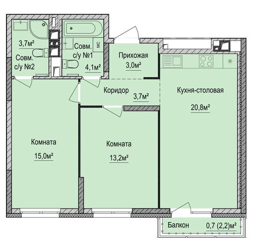 р-н Устиновский Аэропорт ул Союзная 1 ЖК «Финский квартал» фото