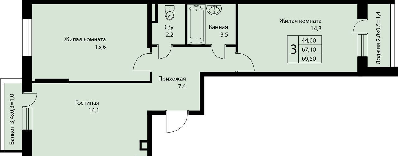 квартира г Краснодар п свх Прогресс п Березовый р-н Прикубанский ЖК Прогресс муниципальное образование фото 1