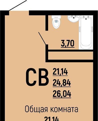 квартира г Краснодар р-н Прикубанский Славянский микрорайон ул Заполярная 39к/7 фото 1