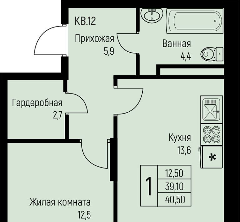 квартира г Краснодар п свх Прогресс п Березовый ЖК Прогресс муниципальное образование фото 1