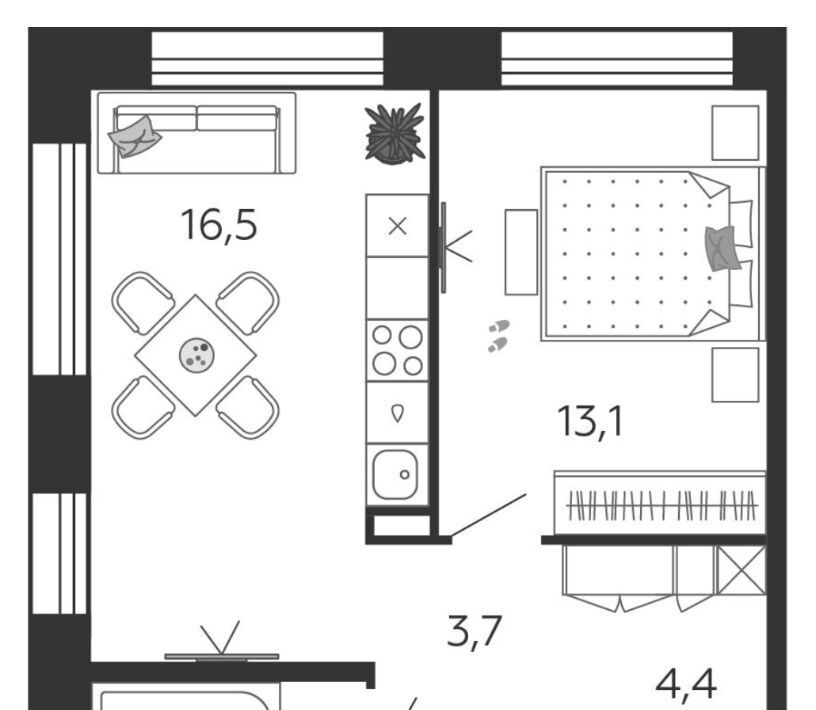 квартира г Москва метро ЗИЛ ЖК Шагал 2-я оч., к 4 фото 1