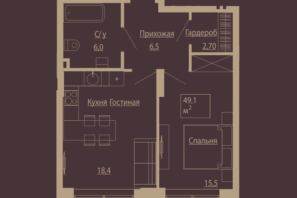 квартира г Новосибирск р-н Центральный ул Чаплыгина 54 городской округ Новосибирск фото 1