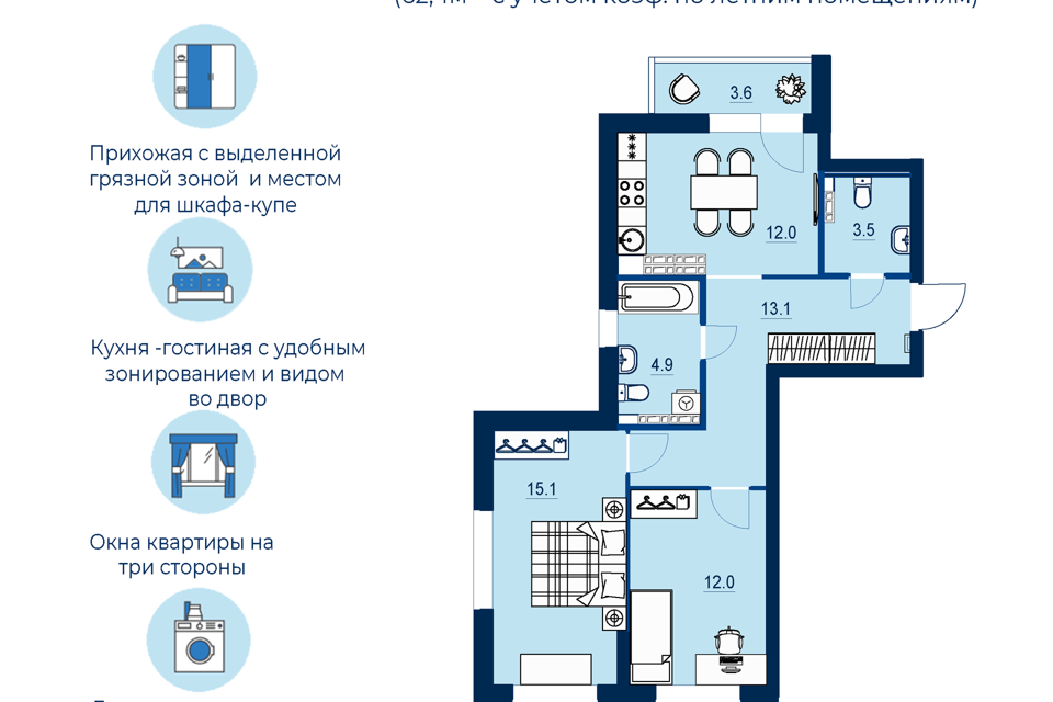 квартира г Екатеринбург р-н Железнодорожный Екатеринбург городской округ, Новая Сортировка фото 1