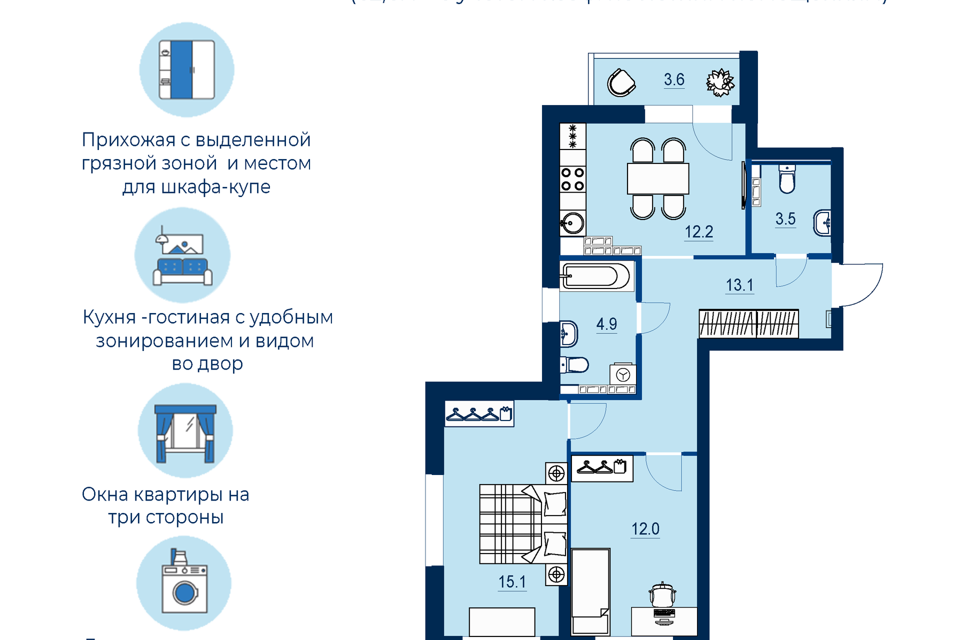 квартира г Екатеринбург р-н Железнодорожный Екатеринбург городской округ, Новая Сортировка фото 1