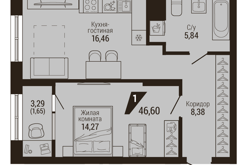 квартира г Екатеринбург р-н Верх-Исетский Екатеринбург городской округ, ВИЗ фото 1