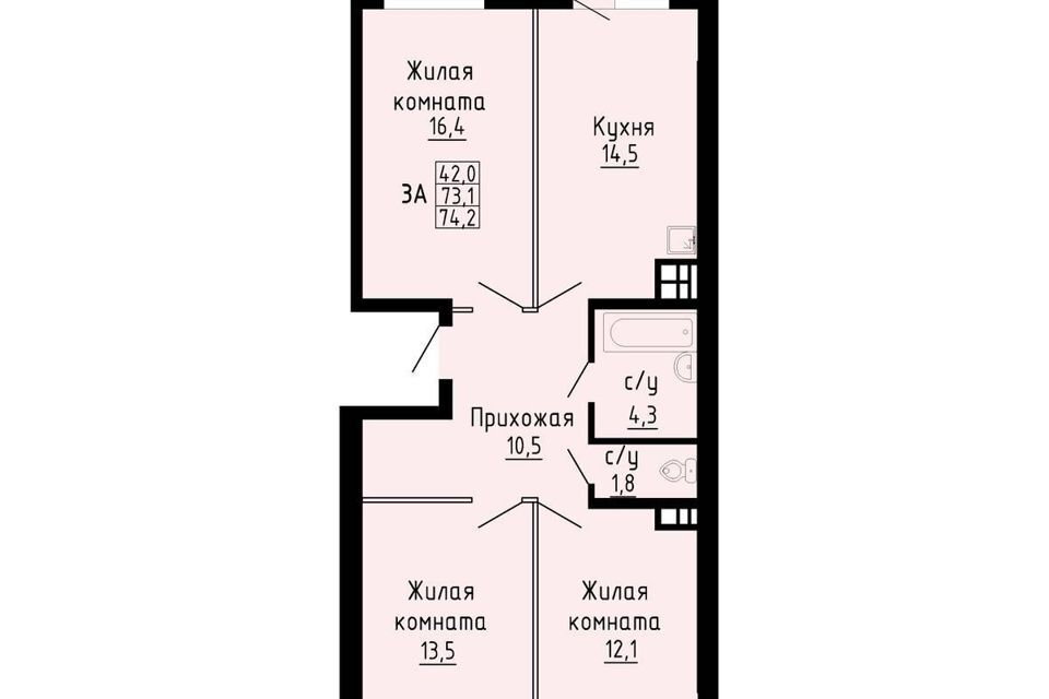 квартира г Новосибирск р-н Кировский Южно-Чемской, городской округ Новосибирск фото 1