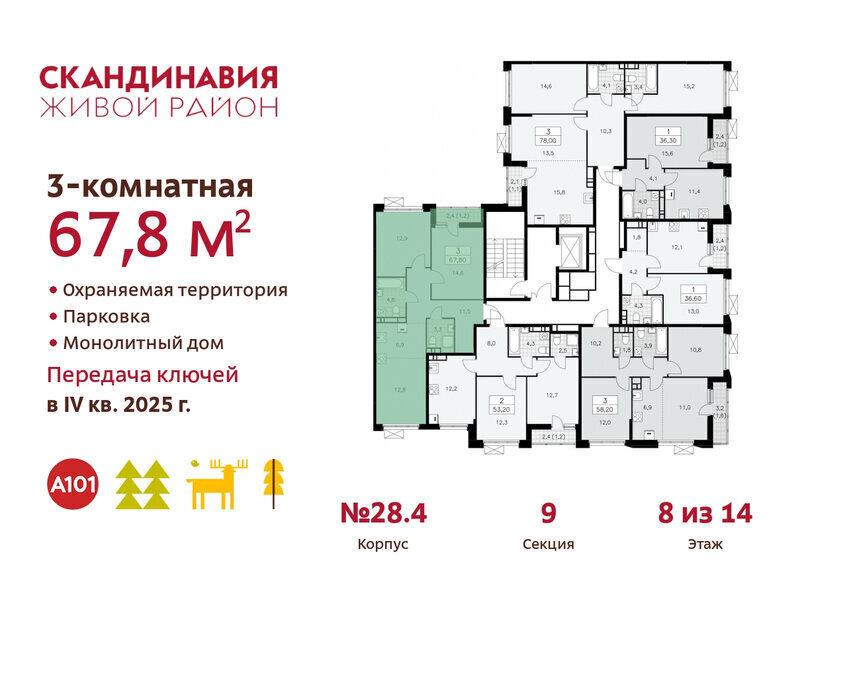 квартира г Москва п Филимонковское метро Коммунарка ТиНАО квартал № 167 фото 2