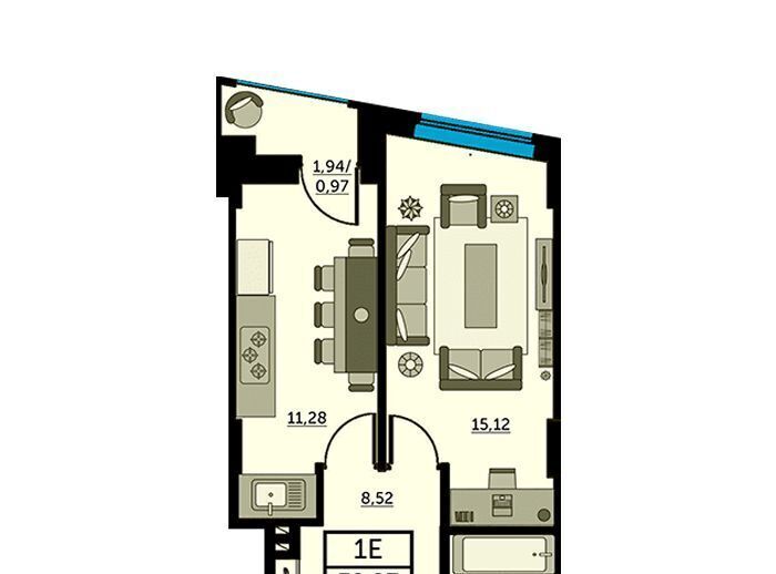 квартира г Ростов-на-Дону р-н Кировский ул Красноармейская 157в/83с 3 фото 1