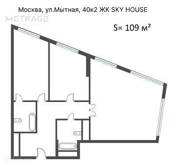 квартира г Москва ул Мытная 40к/4 ЖК Sky House Центральный административный округ фото 2