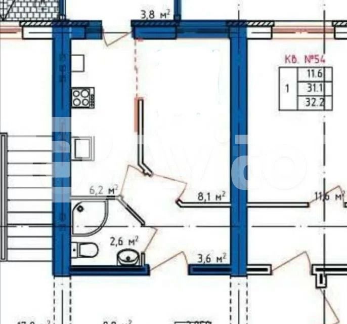 квартира г Кострома городской округ Кострома, микрорайон Венеция, 73 фото 10