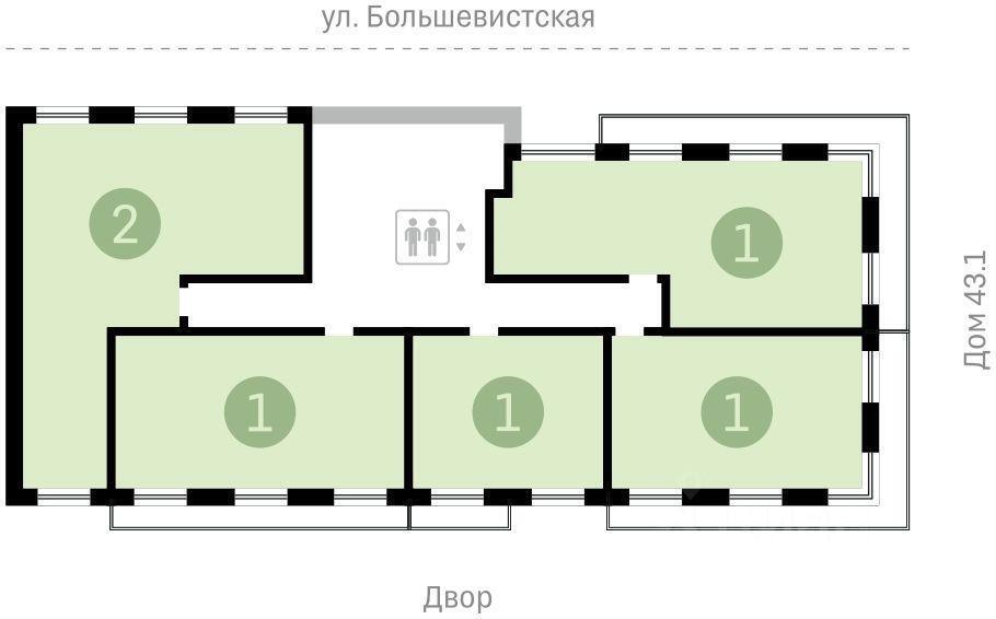 квартира г Новосибирск р-н Октябрьский ул Большевистская фото 33