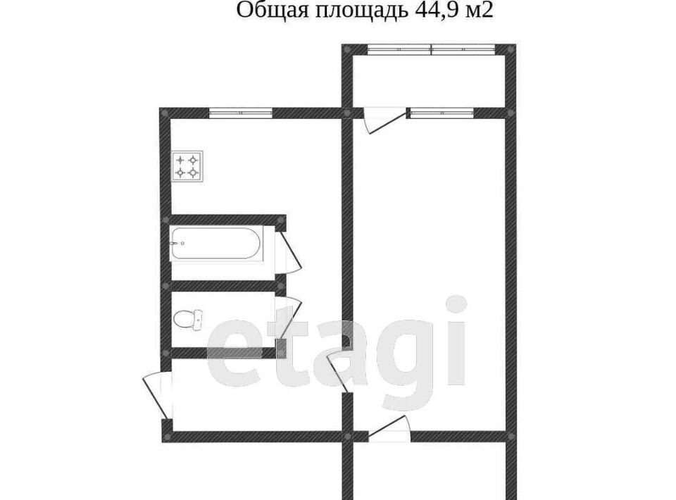 квартира г Нижний Тагил р-н Тагилстроевский ул Индивидуальная 7 фото 5