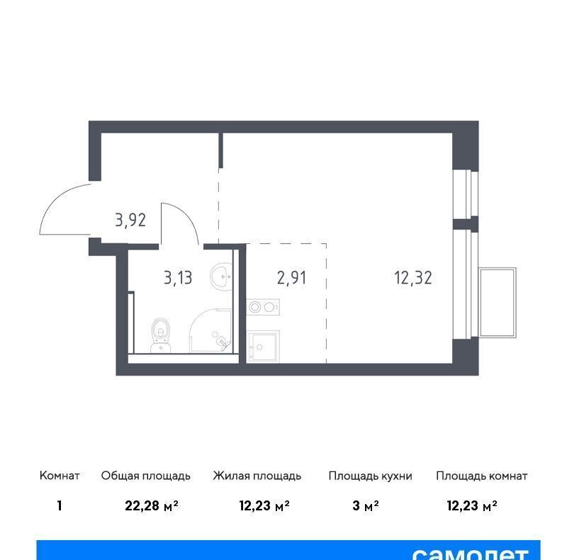 квартира городской округ Люберцы рп Томилино ЖК «Егорово Парк», корп. 3. 2 фото 1