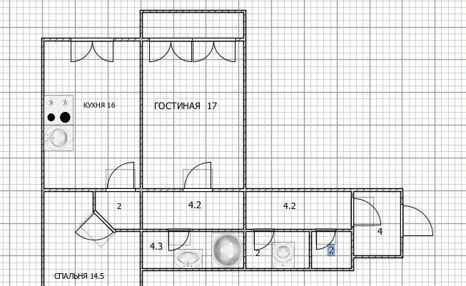 квартира г Уфа р-н Ленинский ул Ахметова 275/1 фото 15