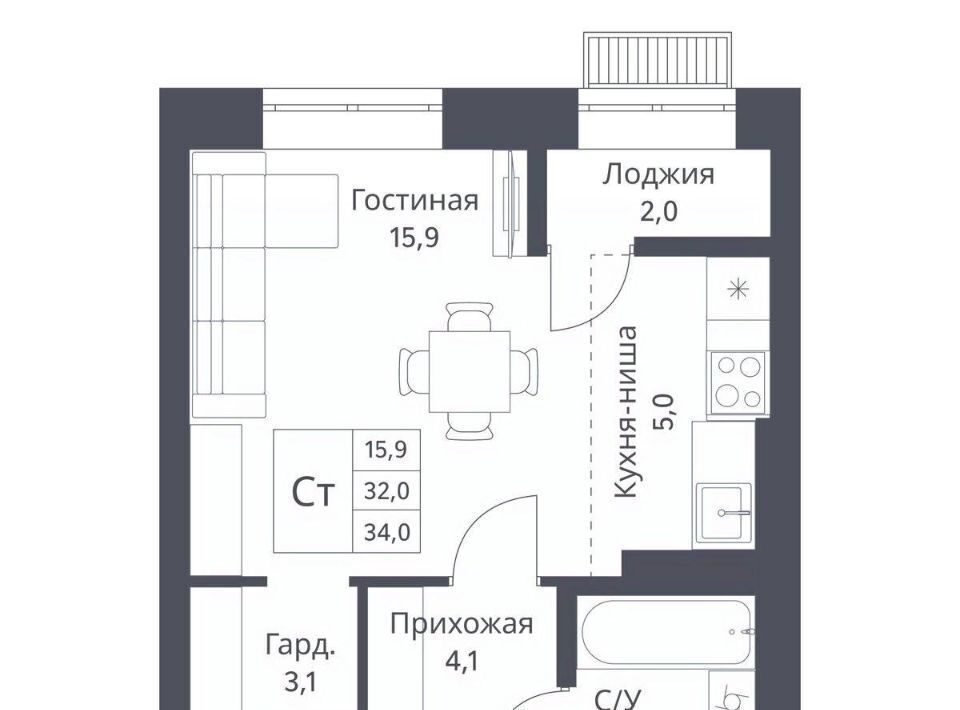 квартира г Новосибирск р-н Калининский Заельцовская ЖК Дежнёв фото 1