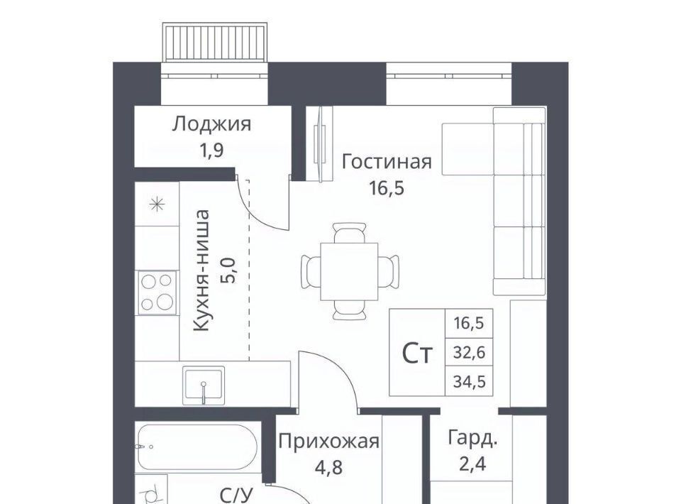 квартира г Новосибирск Заельцовская ЖК Дежнёв фото 1