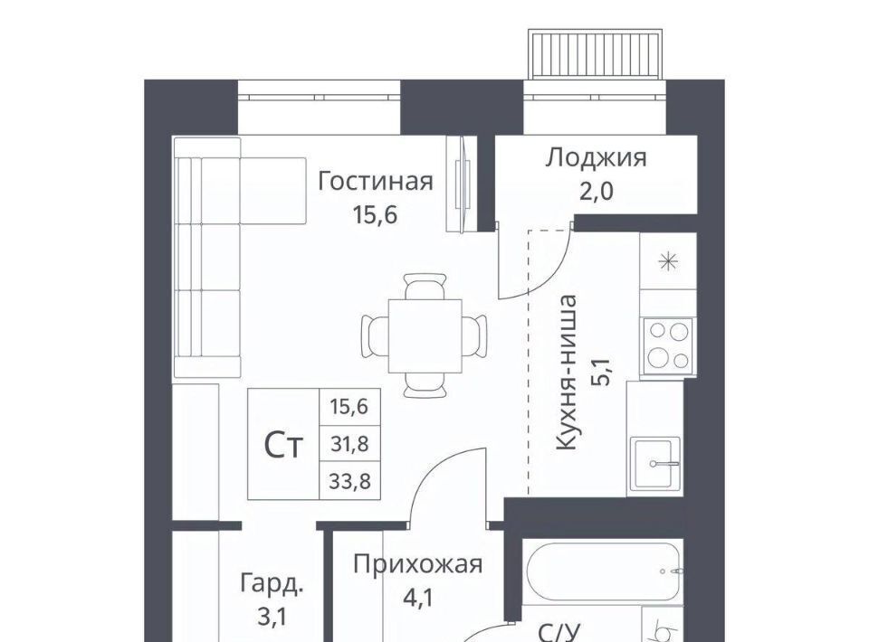 квартира г Новосибирск р-н Калининский Заельцовская ЖК Дежнёв фото 1