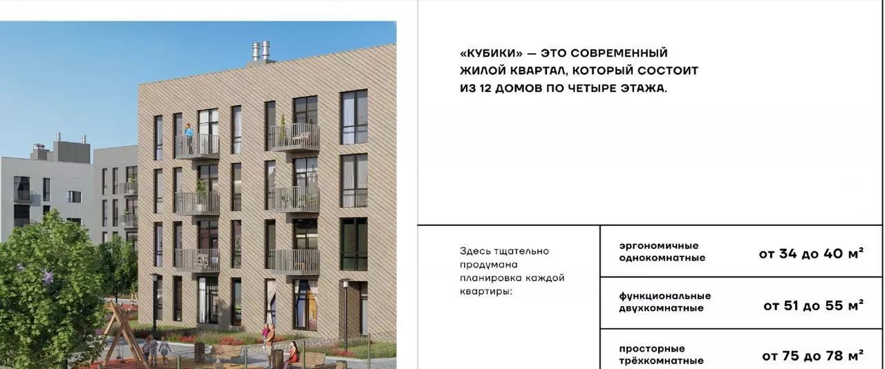 квартира г Евпатория пгт Заозерное ЖК «Кубики» фото 13