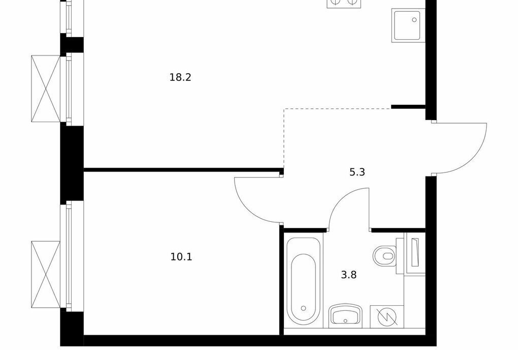 квартира г Зеленоград пер Георгиевский 27к/1 Зеленоград — Крюково фото 1