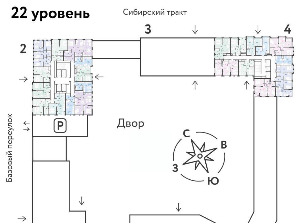 квартира г Екатеринбург р-н Октябрьский микрорайон Сибирский Ботаническая ЖК «Сибирский сад» сад фото 2