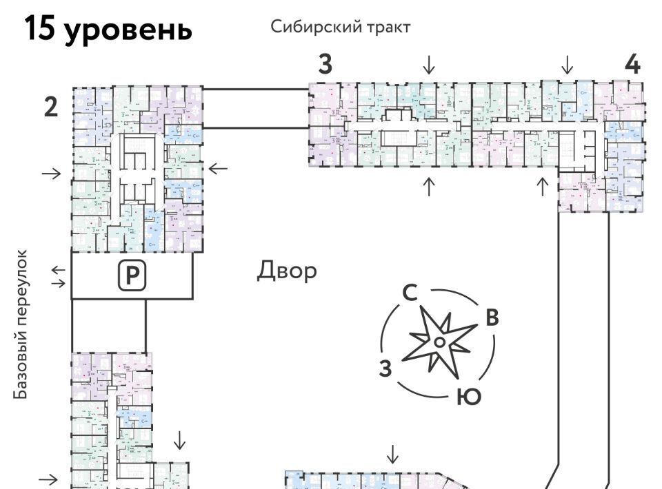 квартира г Екатеринбург р-н Октябрьский микрорайон Сибирский Ботаническая ЖК «Сибирский сад» сад фото 2