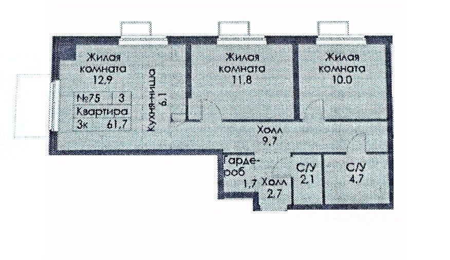 квартира г Екатеринбург р-н Чкаловский улица Гаршина фото 5