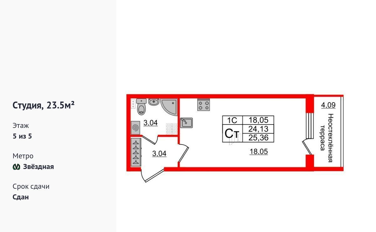 квартира г Санкт-Петербург метро Московская ш Пулковское 99к/6 ЖК Парадный ансамбль округ Пулковский меридиан фото 1