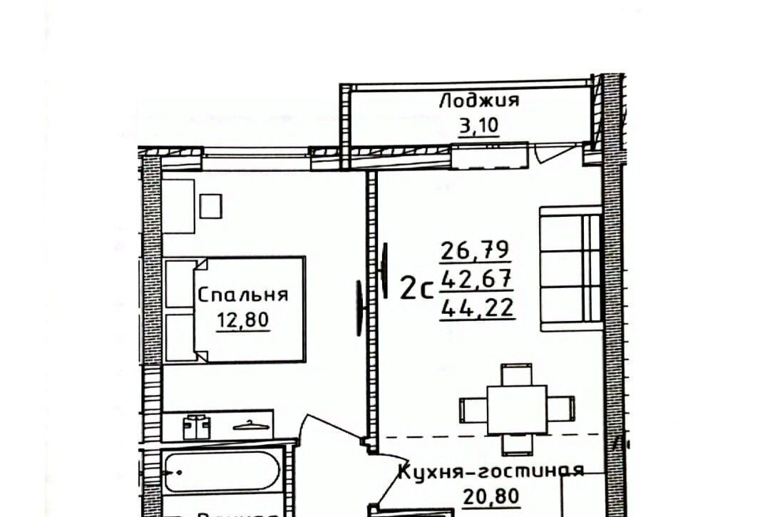 квартира г Уфа р-н Кировский ул Софьи Перовской 22 фото 1