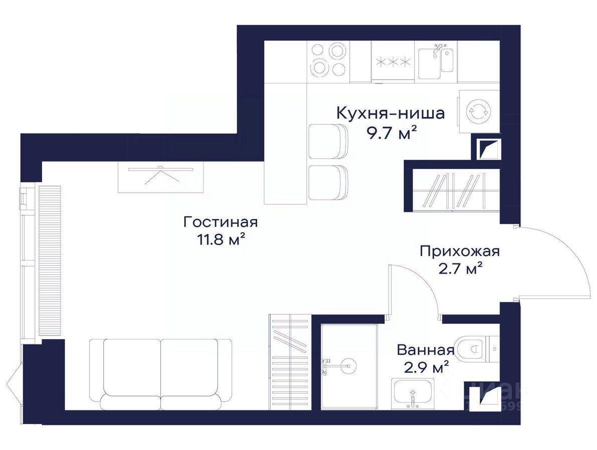 квартира г Москва ул Мнёвники Московская область фото 1