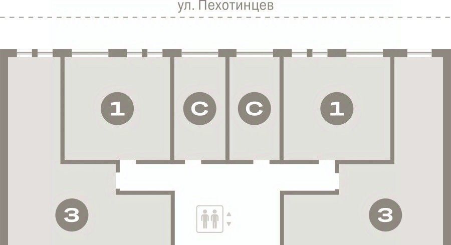 квартира г Екатеринбург р-н Железнодорожный ул Пехотинцев 2д Проспект Космонавтов фото 17