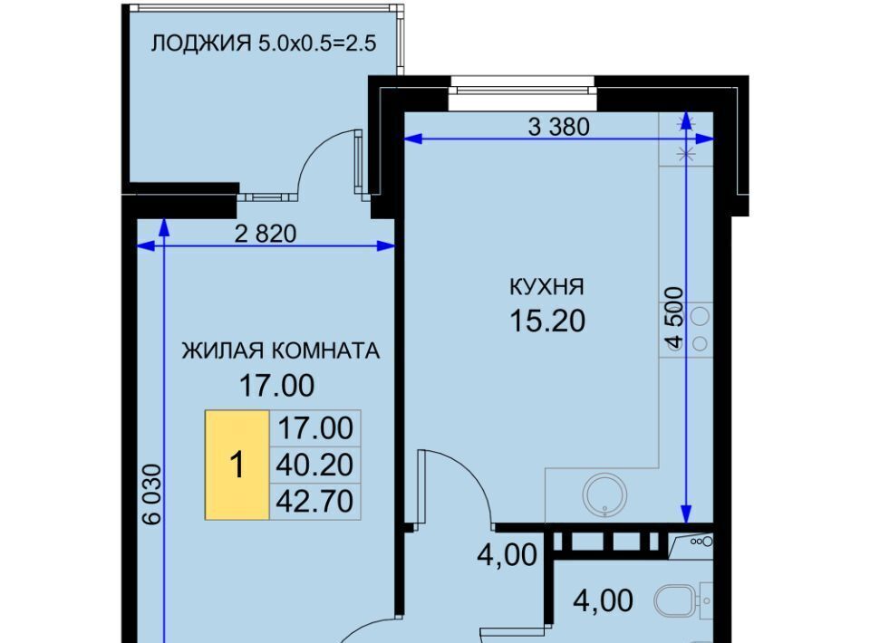 квартира р-н Динской п Южный ул Екатерининская 5к/1 ЖК «История-2» Южно-Кубанское с/пос фото 1