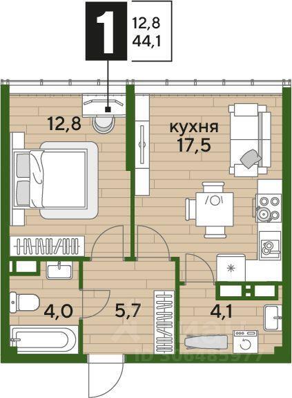 квартира г Краснодар р-н Прикубанский Восточная улица фото 1