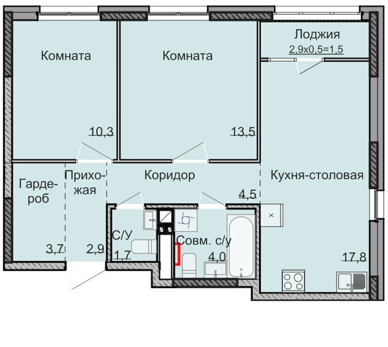 квартира г Ижевск р-н Ленинский Строитель Машиностроитель 5-й микрорайон фото 1