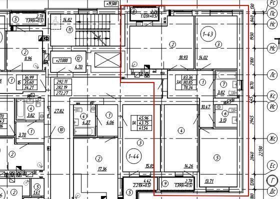 квартира г Калининград р-н Московский ул Крейсерская 13 корп. 1 фото 2