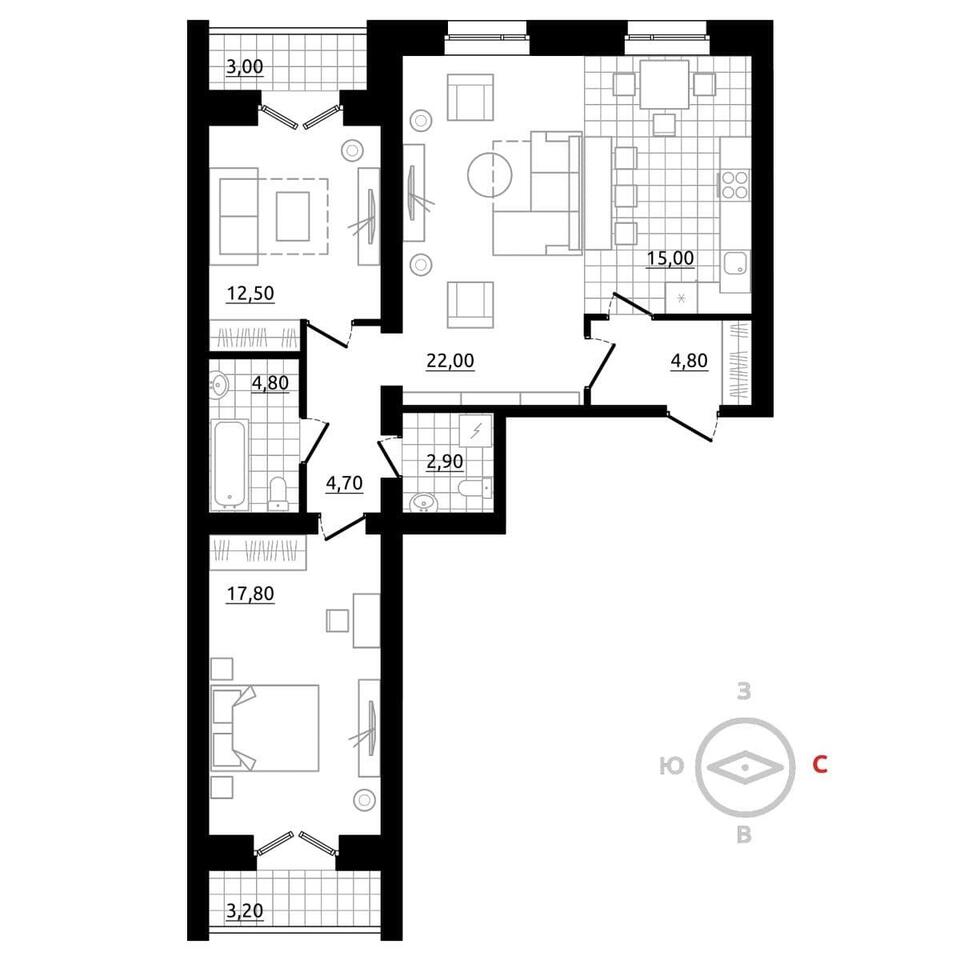 квартира г Березовский ул Старателей 11/1 Берёзовский фото 1